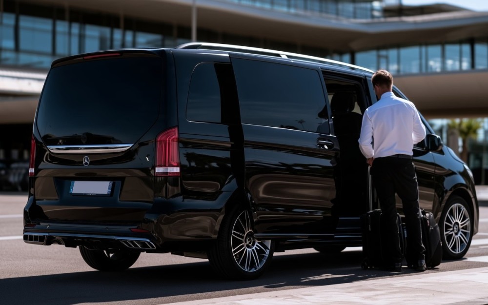 Chauffeur VTC privé avec Mercedes Classe V pour un transfert entre La Ciotat et l’aéroport Marseille-Provence